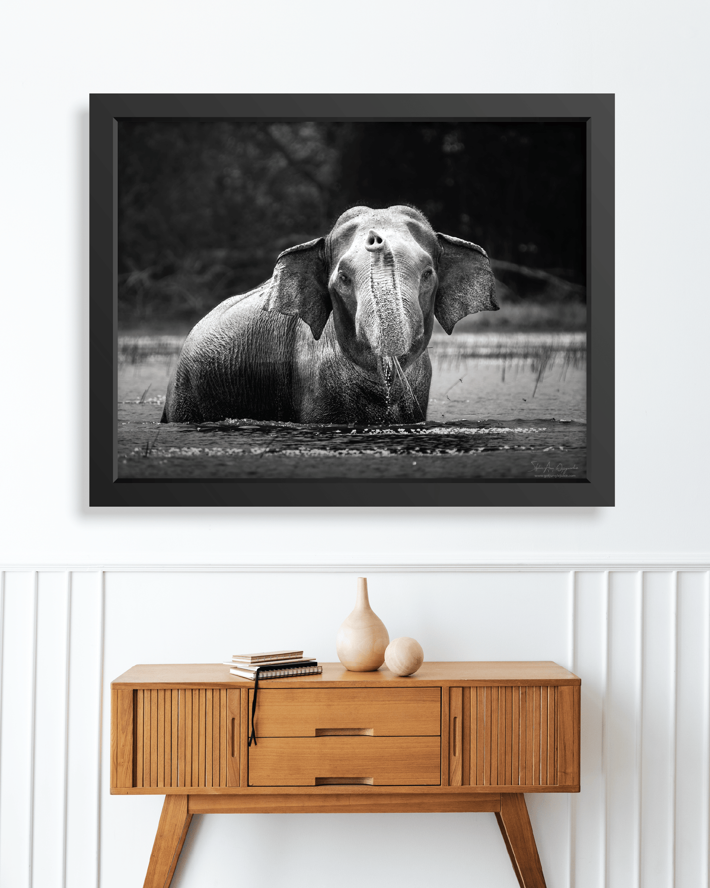 The Gentle Giant - Print + Frame with Glass - Jungle Juice